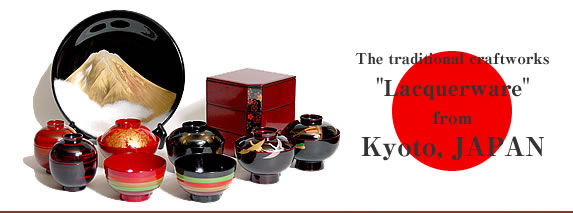 The traditional craftworks "Lacquerware" from Kyoto,JAPAN