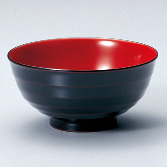 ⭐️ 天然木漆器 木目内朱 お吸物椀揃 焼き付き 5客 美品