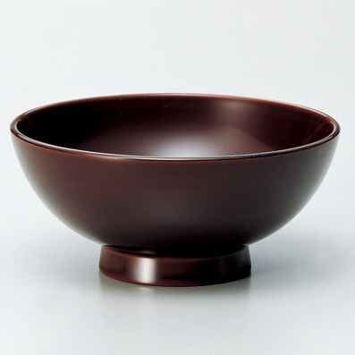 まり飯椀 （大） 溜 漆塗り・木製 12-03007 漆器の井助