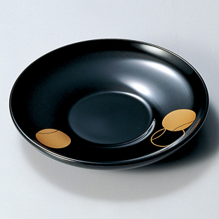 茶托 4.0 つぼつぼ 黒 5枚セット 【送料無料】 木製 漆塗り