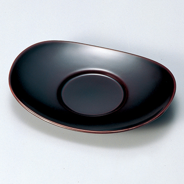茶托 小判 5枚セット 漆塗り 11-06210/06211 漆器の井助
