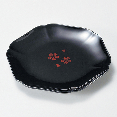 輪花皿 透かし桜 中皿
