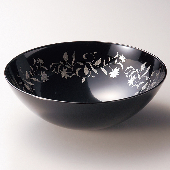 盛器 アールデコ 溜 中鉢