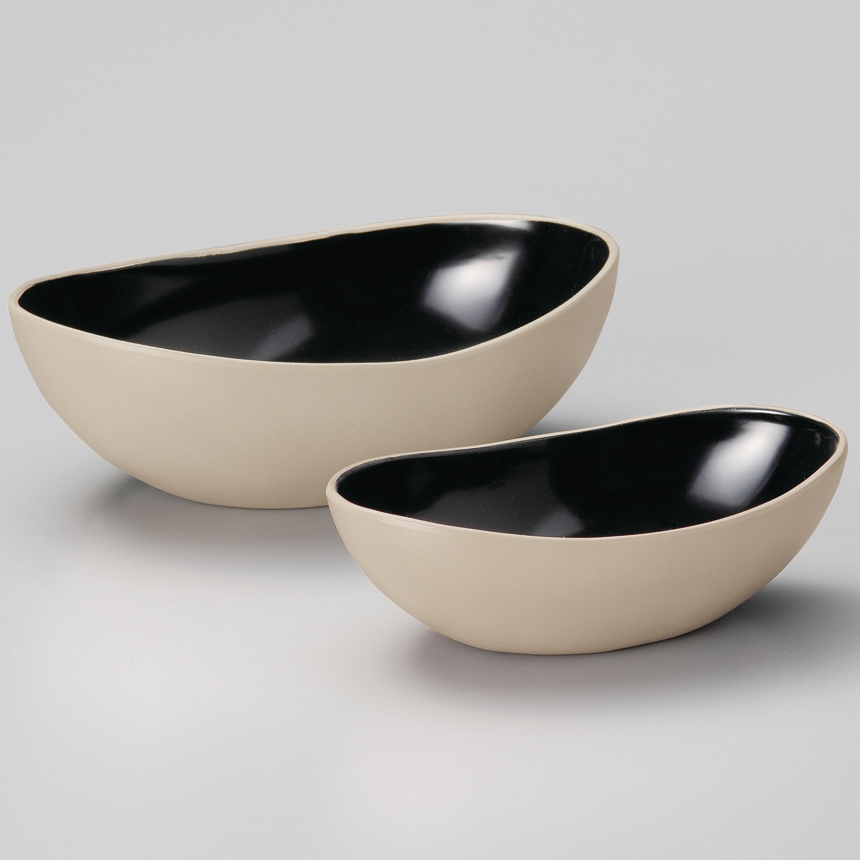 彩雲 もてなし組鉢 吟朱  2個セット 漆塗り