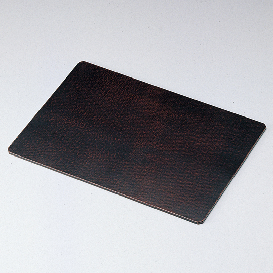 両面ランチョンマット 14.0 布貼り 根来・曙 木製 折敷