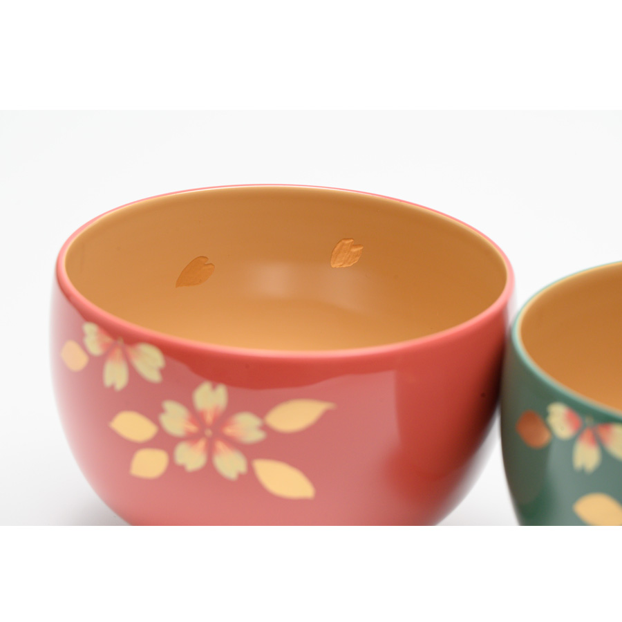 夫婦椀 桜 福寿汁椀