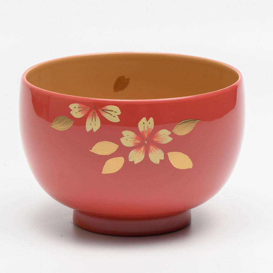 夫婦椀 桜 福寿汁椀