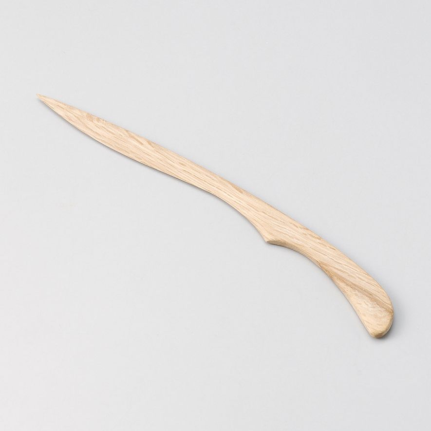 ペーパーナイフ 無垢 樫の木50年物 木製