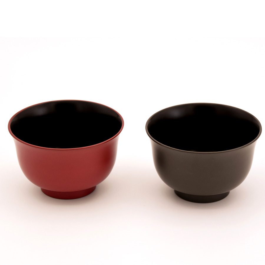 夫婦椀 Lily ピンク・グレー 2客セット 漆塗り 漆器の井助