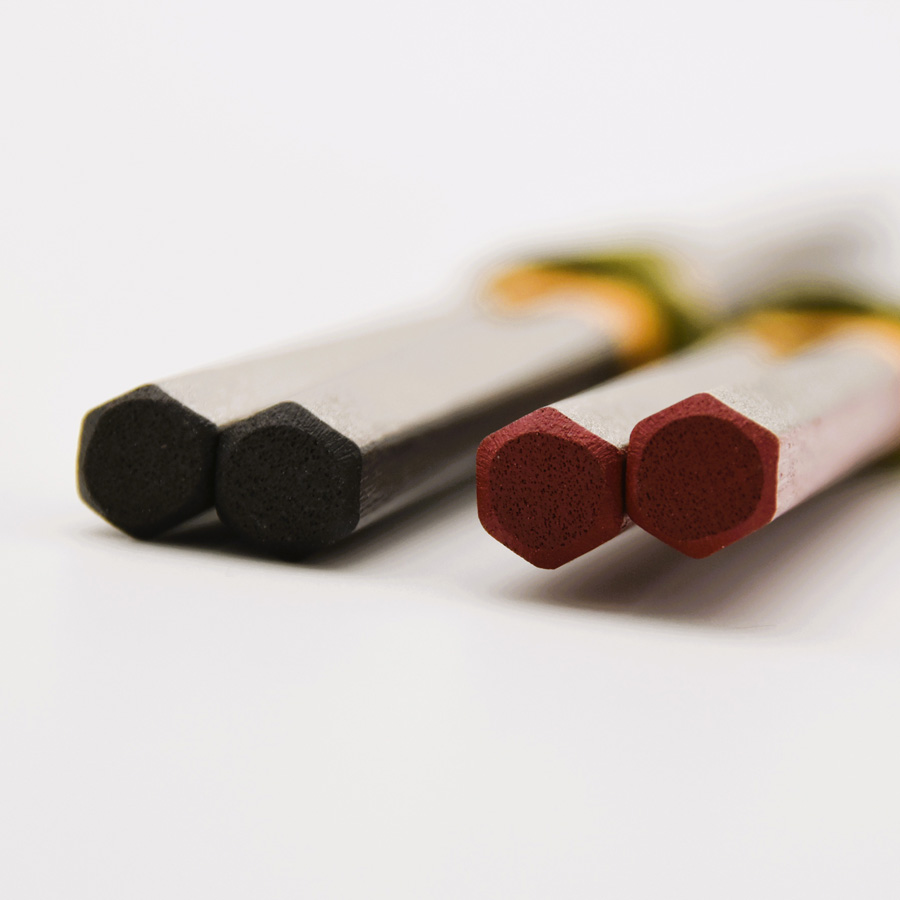 箸 五角帯銀 朱/黒 【メール便可】 木製 漆塗り 【製造中止・在庫限り