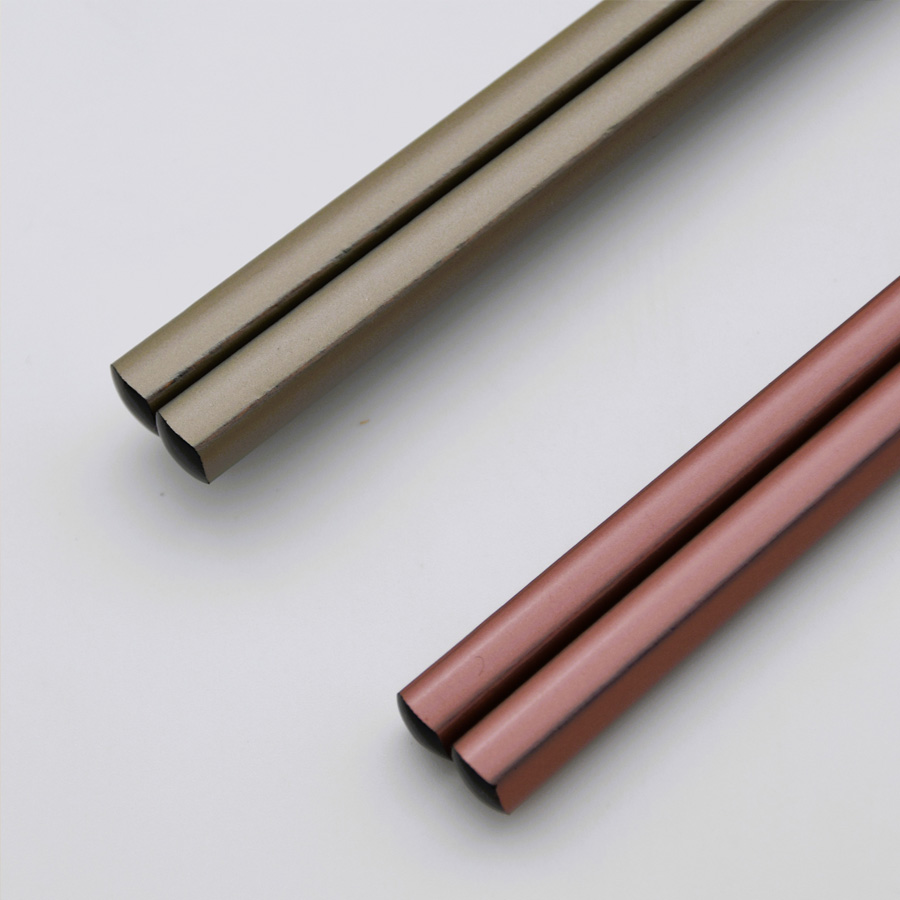 細身箸 銀パール/ピンクパール　黒