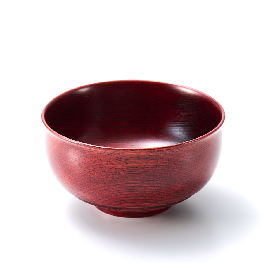 美筋ペア椀 木製 漆塗り 木のお椀・味噌汁椀