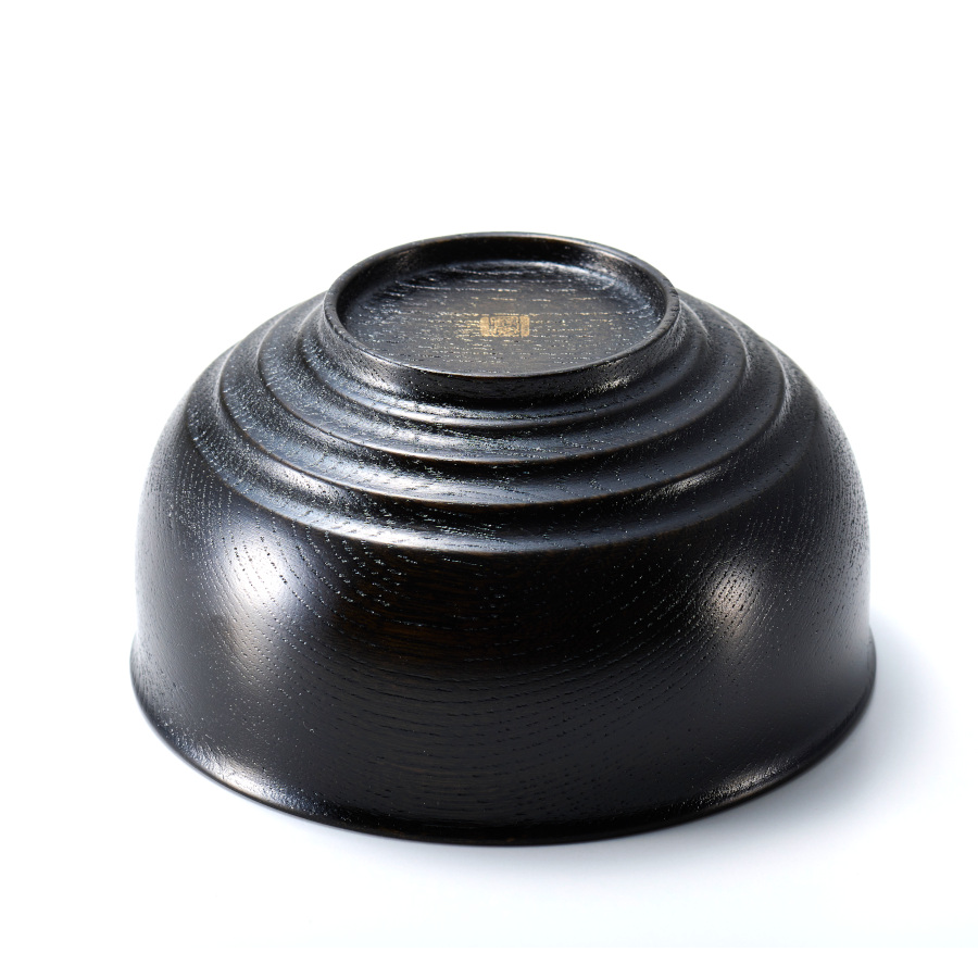 美筋ペア椀 木製 漆塗り 木のお椀・味噌汁椀