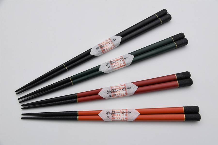 箸 うるし嵯美 赤/黒/緑/洗朱 【メール便可】 木製 漆塗り 漆器の井助