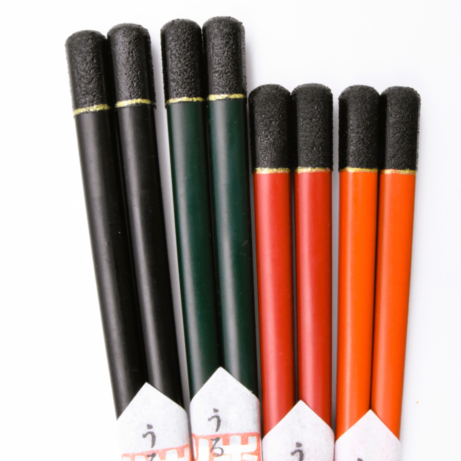 箸 うるし嵯美 赤/黒/緑/洗朱 【メール便可】 木製 漆塗り 漆器の井助