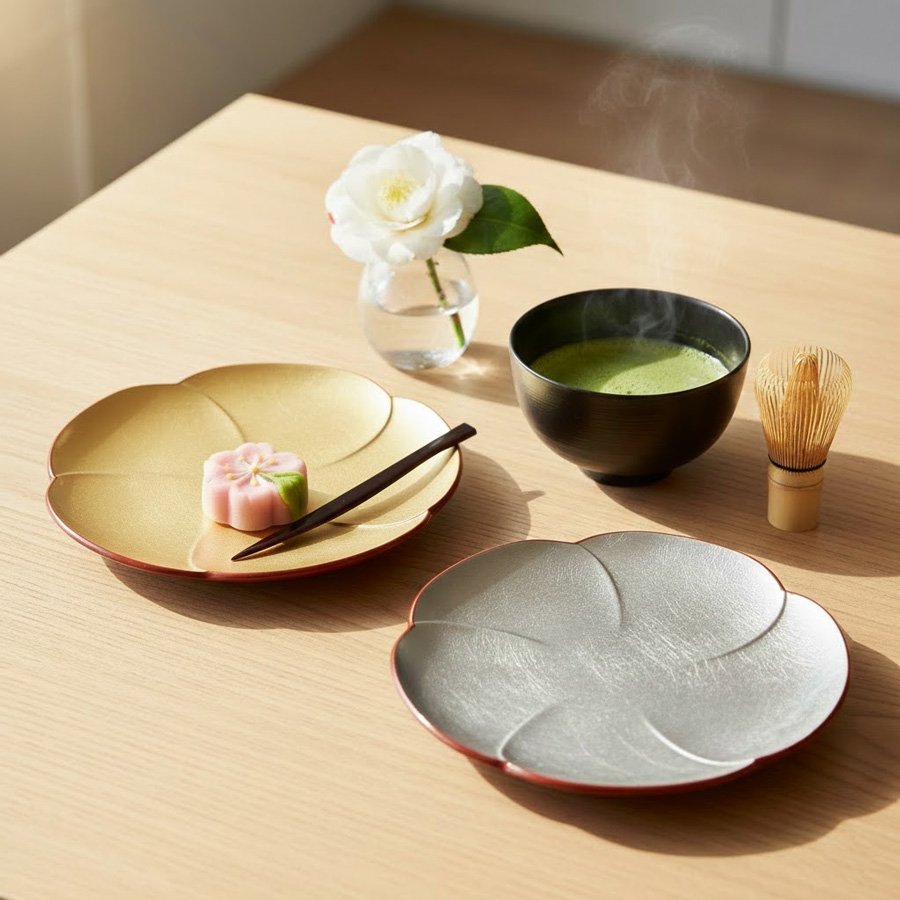 秀峰　飾り　大皿　梅　インテリア　おすすめ　お買得　人気商品　現品限り‼︎ 有田焼 秀峰作 金彩 梅 大皿46.3cm 飾り皿 - メルカリ