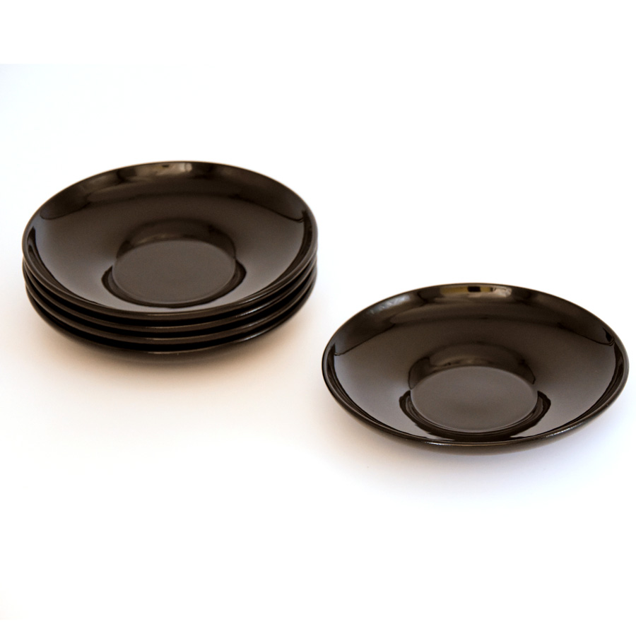 茶托 4.0 ダルマ型 黒 木製 漆塗り【製造中止】 漆器の井助