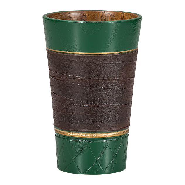 フリーカップ 嵯美 赤 木製