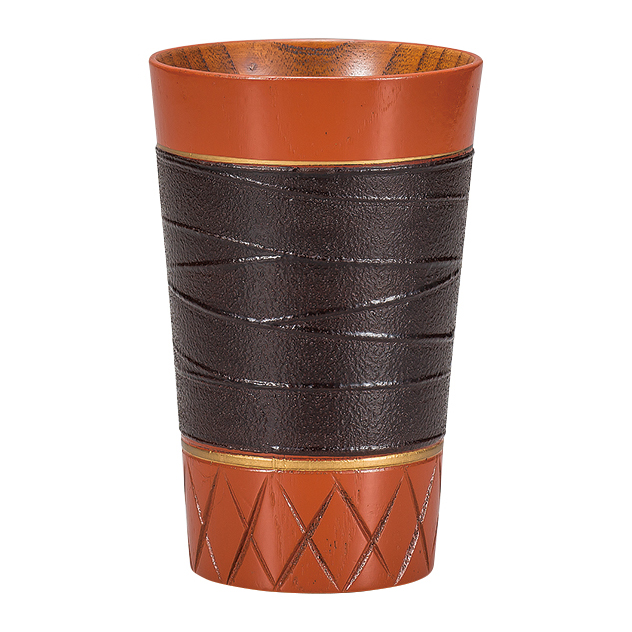 フリーカップ 嵯美 赤 木製