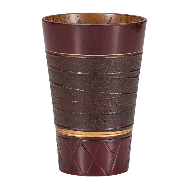 フリーカップ 嵯美 赤 木製