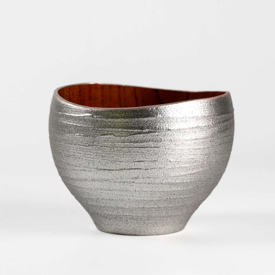 ゆらぎボール 銀嵯美 中 木製 漆塗り