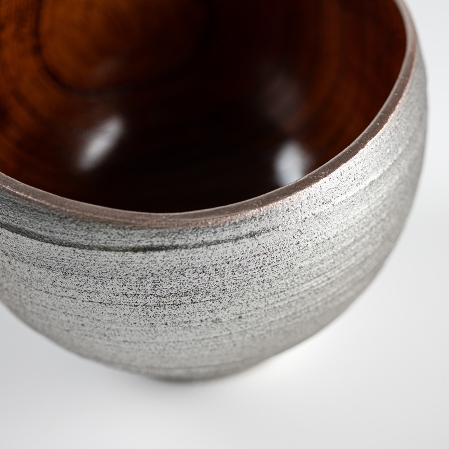 ゆらぎボール 銀嵯美 中 木製 漆塗り