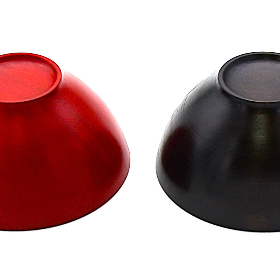 飯椀 黒スリ/朱スリ 木製 漆塗り 漆器の井助