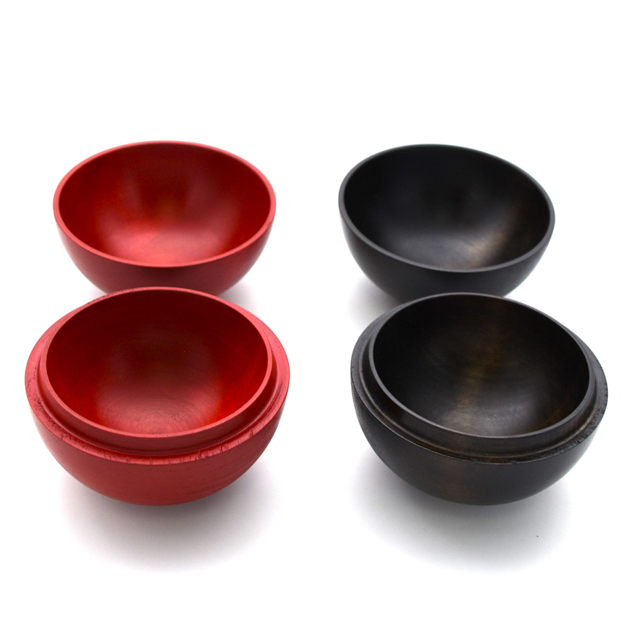 ボンボニエール 黒スリ/朱スリ 木製 漆塗り 漆器の井助
