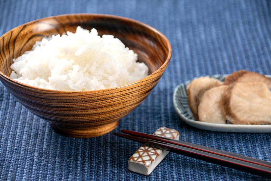 飯椀 波紋 摺漆 木製 漆塗り 木のご飯茶碗