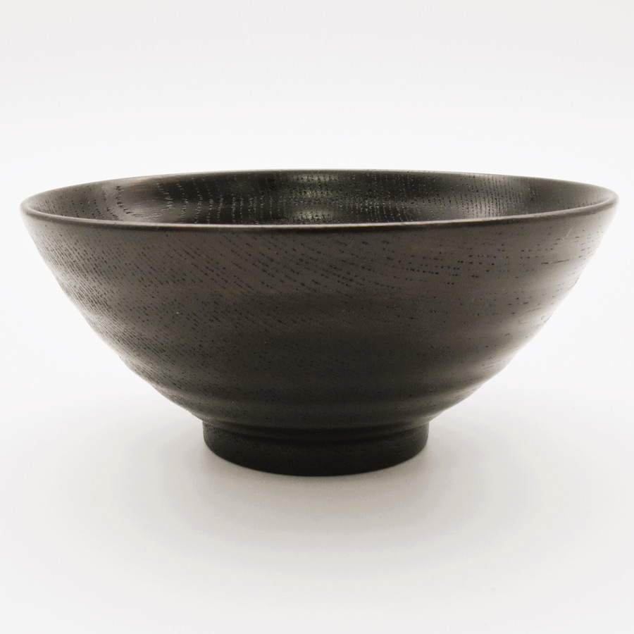 飯椀 波紋 摺漆 木製 漆塗り 木のご飯茶碗