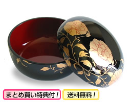 ボンボニエール　華唐草　黒